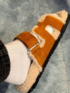 Chypre Suede Goatskin Wool Sandals Naturel Ecru - HERMES - BALAAN 7