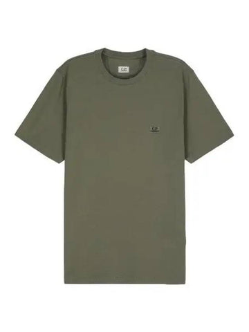 Jersey t shirt bronze green short sleeve - CP COMPANY - BALAAN 1