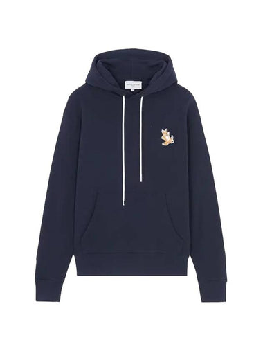 Chillax Fox Patch Classic Hoodie Navy - MAISON KITSUNE - BALAAN 1