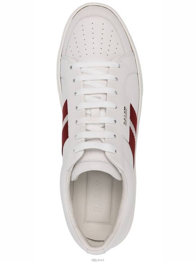 Moony Leather Low Top Sneakers White - BALLY - BALAAN 4