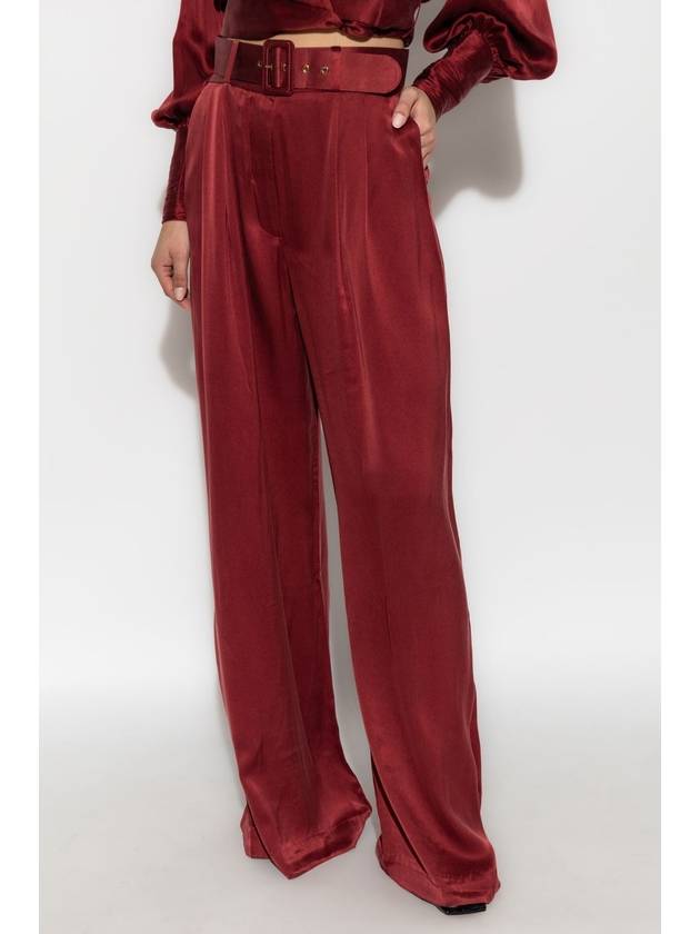 Zimmermann Silk Pants, Women's, Red - ZIMMERMANN - BALAAN 3