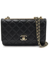 A80982 Black Lambskin Gold Trendy CC WOC Long Wallet Chain Cross Bag 31st - CHANEL - BALAAN 1