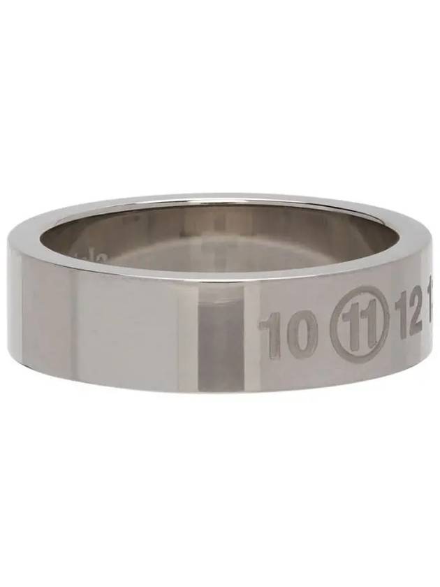 Maison Margiela Numbers Number Logo Sterling Silver Clean Ring Ring - MAISON MARGIELA - BALAAN 5