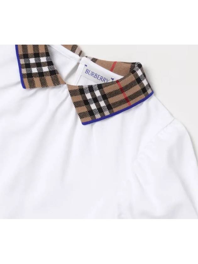 Kids Vintage Check Collar Blouse White - BURBERRY - BALAAN 5