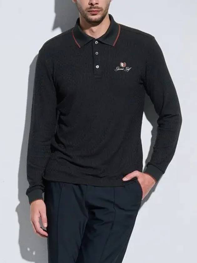 Garment Golf Men s Classic Collar Long Sleeve T Shirt GMTLD411 - LUX GOLF - BALAAN 4