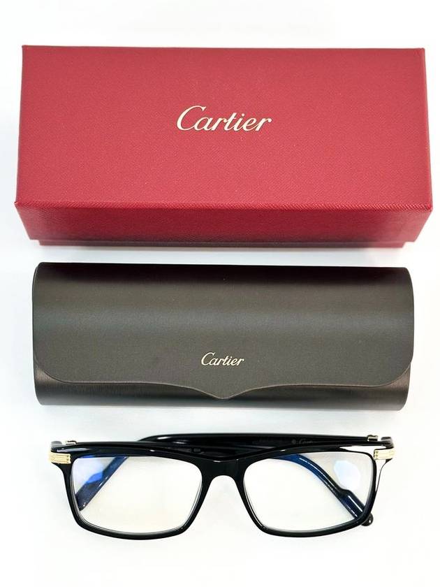 Cartier Men s Square Premiere De Fender Glasses Black - CARTIER - BALAAN 7