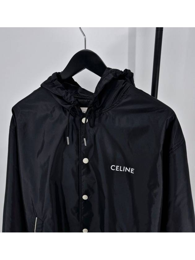 Teddy Light Hooded Jacket Black - CELINE - BALAAN 5