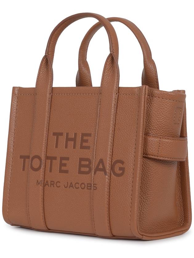 Small Leather Tote Bag Brown - MARC JACOBS - BALAAN 3