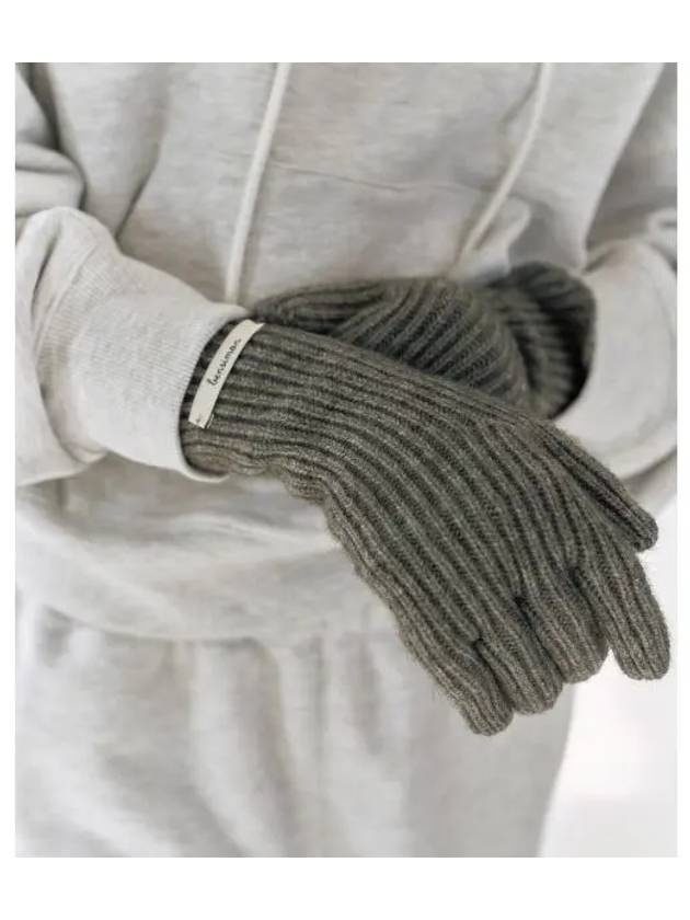 FINGER HOLE GLOVES GRAY - BENSIMON - BALAAN 1