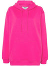 Logo Print Cotton Hoodie Pink - MSGM - BALAAN 1