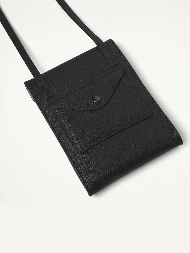 Envelope Strap Leather Cross Bag Black - LEMAIRE - BALAAN 3