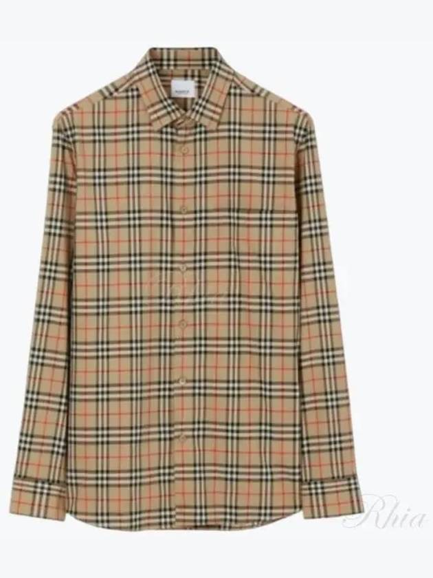 Vintage Check Pattern Long Sleeve Shirt Beige - BURBERRY - BALAAN 2