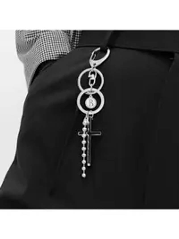 Cross Surgical Steel Pants Chain Key Holder Silver - BASSCLEF - BALAAN 1