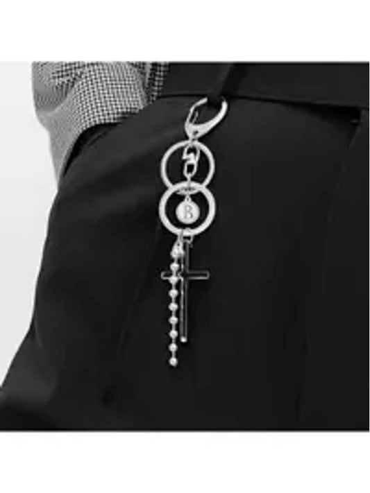 Cross Surgical Steel Pants Chain Key Holder Silver - BASSCLEF - BALAAN 1