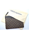 Daily Monogram Pouch Bag Brown Black - LOUIS VUITTON - BALAAN 9