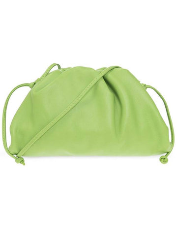 Mini Pouch Clutch Bag Acid Green - BOTTEGA VENETA - BALAAN 1