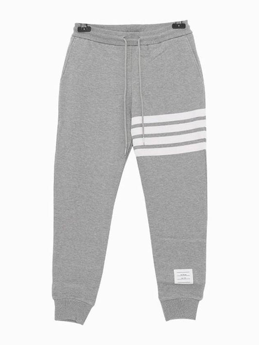 Women's Engineer 4 Bar Cotton Loopback Knit Track Pants Grey - THOM BROWNE - BALAAN 2