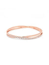 Hyperbola Twisted Crystal Bracelet Rose Gold - SWAROVSKI - BALAAN 3