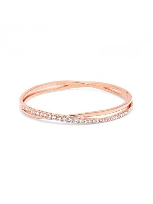 Hyperbola Twisted Crystal Bracelet Rose Gold - SWAROVSKI - BALAAN 3