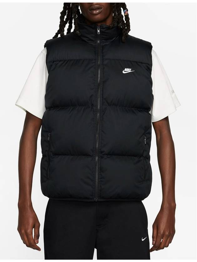 Men's Club Puffer Vest Black - NIKE - BALAAN 2