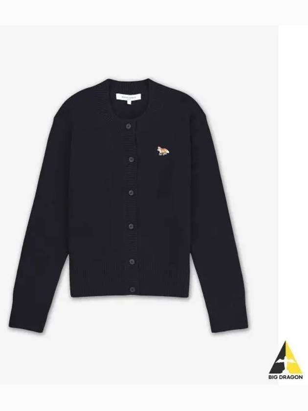 Baby Fox Patch Wool Cardigan Navy - MAISON KITSUNE - BALAAN 2