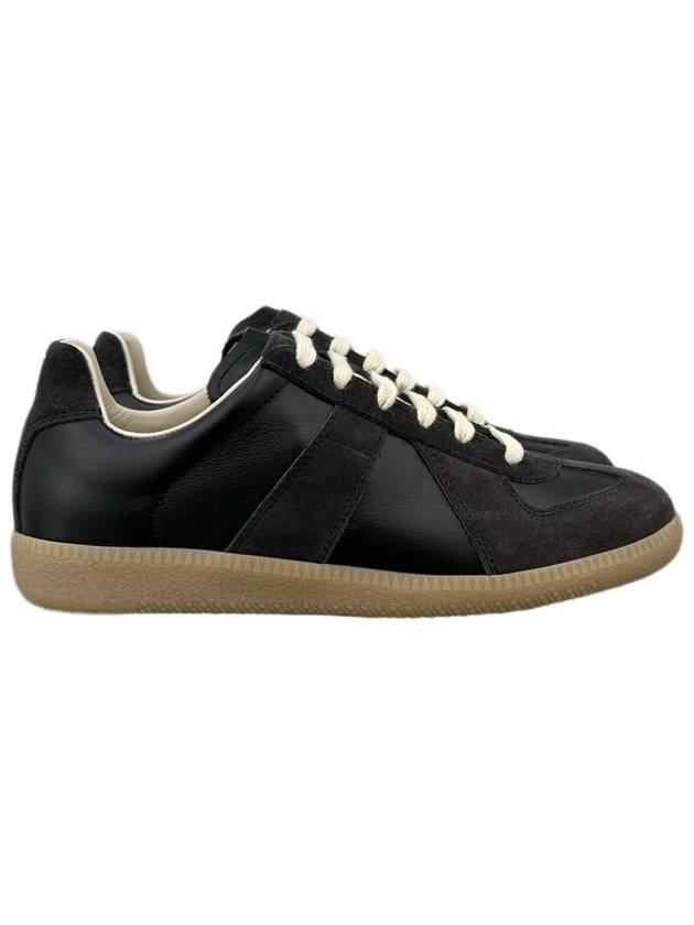 Replica Calfskin Low Top Sneakers Black Brown - MAISON MARGIELA - BALAAN 3