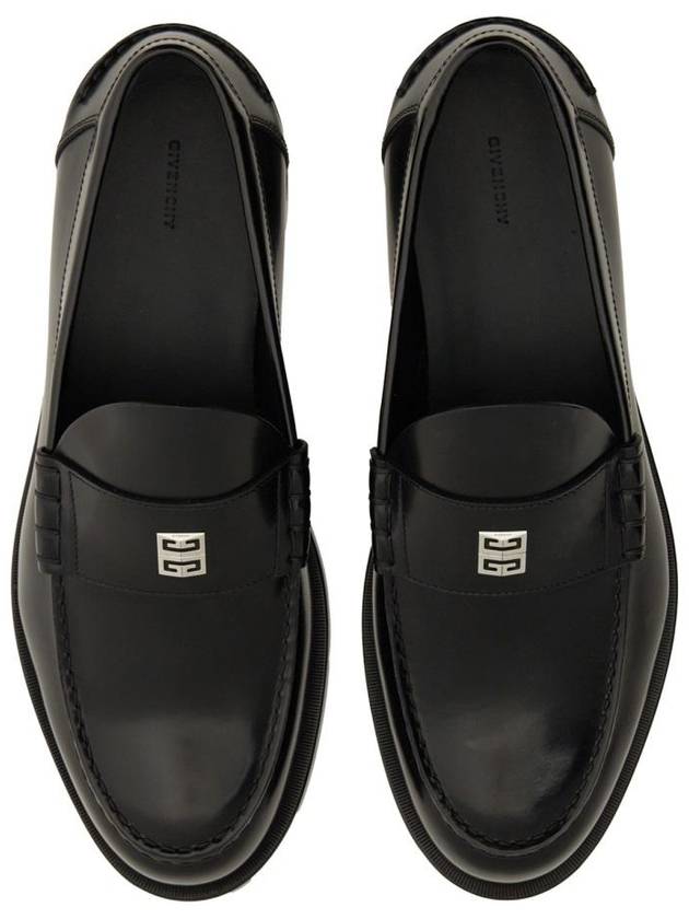 Mr G Mocassin Leather Loafers Black - GIVENCHY - BALAAN 7