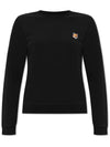 Fox Head Patch Regular Sweatshirt Black - MAISON KITSUNE - BALAAN 3