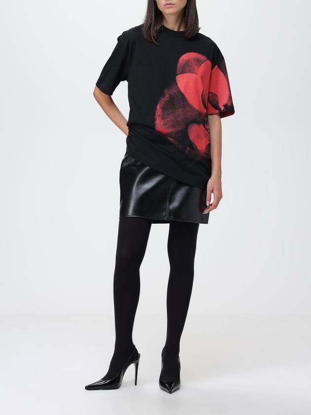 T-shirt Alexander McQueen in cotone con stampa - ALEXANDER MCQUEEN - BALAAN 2