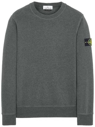 Wappen Patch Crewneck Sweatshirt Charcoal - STONE ISLAND - BALAAN 2