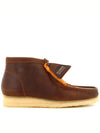 Wallabee Lace-Up Leather Ankle Boots Beeswax Brown - CLARKS - BALAAN 2