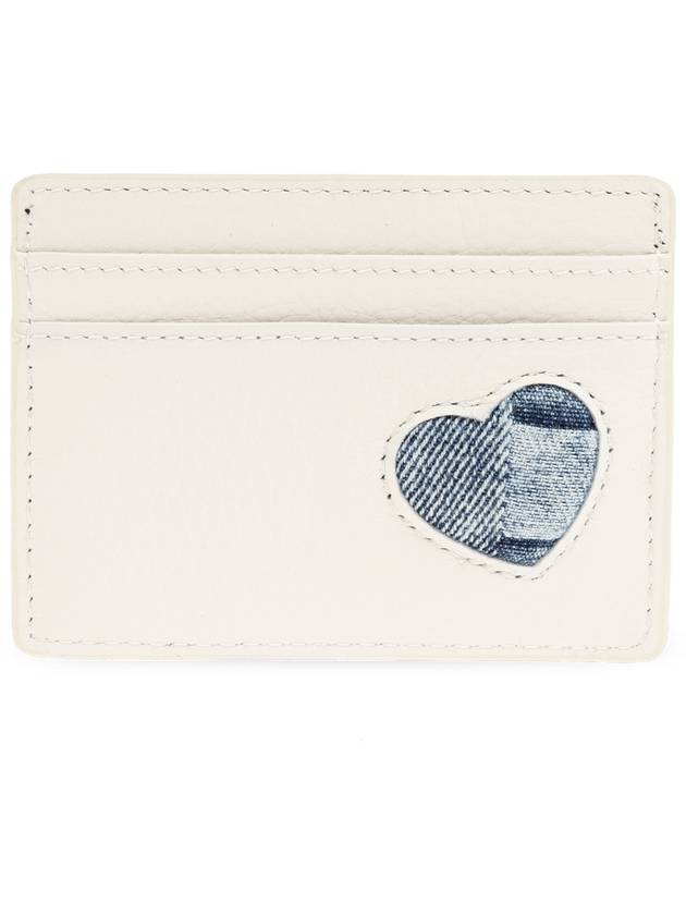 Kurt Geiger Leather Card Holder, Women's, Cream - KURT GEIGER - BALAAN 2