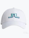 Angus Embroidered Logo Ball Cap White - J.LINDEBERG - BALAAN 2