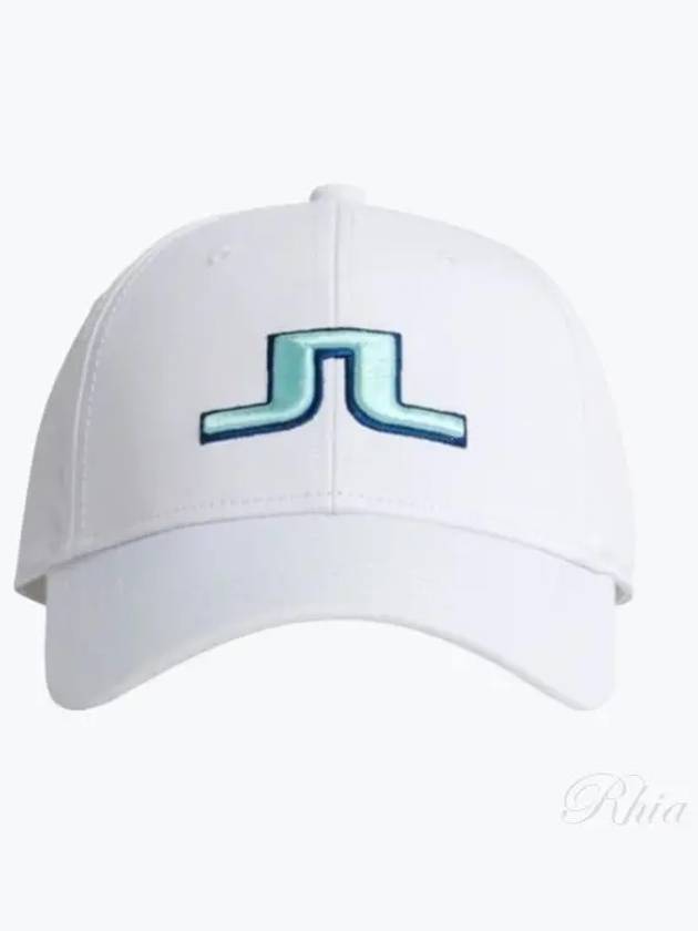 Angus Embroidered Logo Ball Cap White - J.LINDEBERG - BALAAN 2