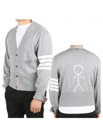 Diagonal armband stickman cardigan 270120 - THOM BROWNE - BALAAN 1