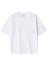 Logo Patch Short Sleeve T-Shirt White - ACNE STUDIOS - BALAAN 2