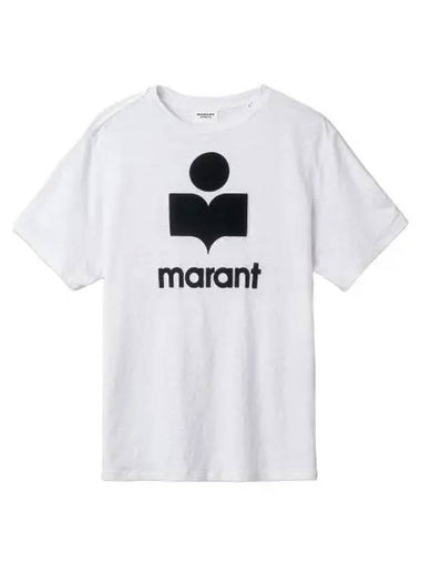 Logo short sleeve t shirt white - ISABEL MARANT - BALAAN 1