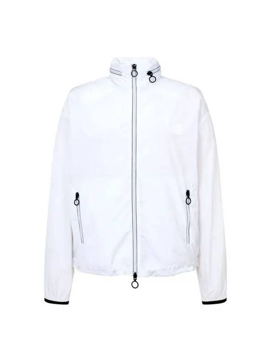 Women s Easy Hidden Hooded Zip Up Jumper White - ARMANI EXCHANGE - BALAAN 1