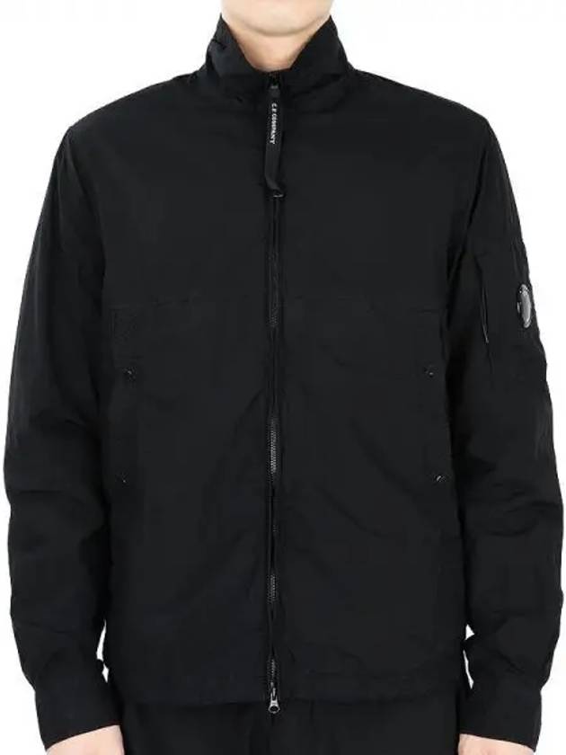 Tylon Lens Wappen Overshirt Zip-Up Jacket Black - CP COMPANY - BALAAN 2