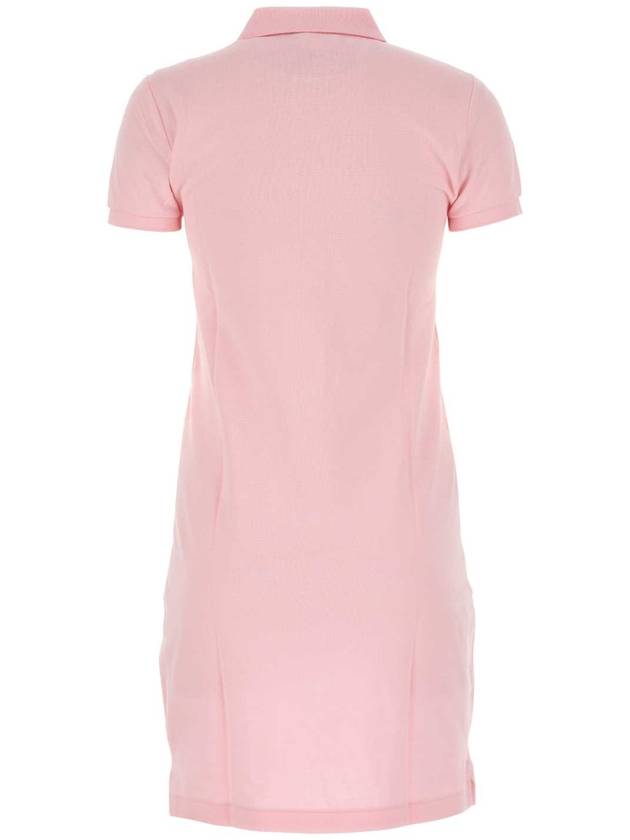 Women's Pony Logo Midi Dress Pink - POLO RALPH LAUREN - BALAAN 3