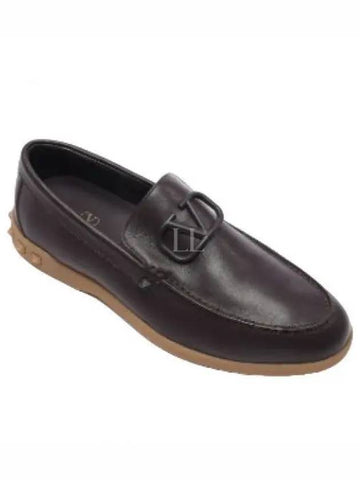 V Logo Signature Men s Loafers S0H36ELA E05 - VALENTINO - BALAAN 1