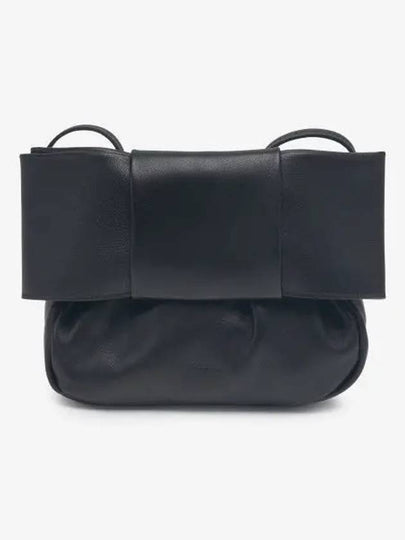 Bow Small Leather Pouch Bag Black - JIL SANDER - BALAAN 2