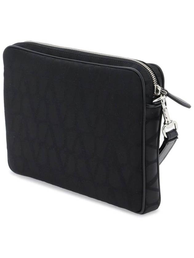 Toilet Econograph Clutch Bag Black - VALENTINO - BALAAN 3