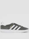 Originals Gazelle Low-Top Sneakers Solid Grey - ADIDAS - BALAAN 4