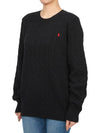 Kids cable knit 323702674061 BLACK Adults can wear - POLO RALPH LAUREN - BALAAN 2