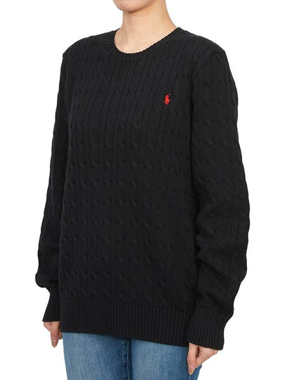 Kids cable knit 323702674061 BLACK Adults can wear - POLO RALPH LAUREN - BALAAN 2