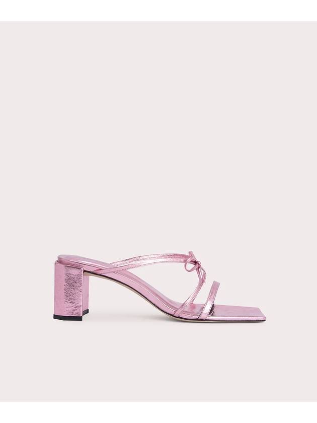 JUNE METALLIC LEATHER SANDALS PINK B1FVSM031WHOME3LL0 - BY FAR - BALAAN 1