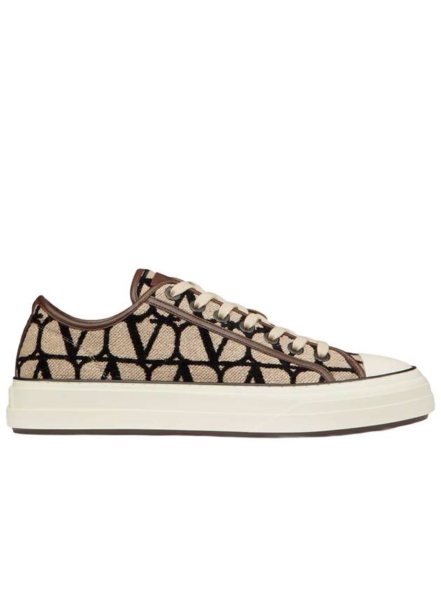 Iconographe Low Top Sneakers Beige - VALENTINO - BALAAN 2