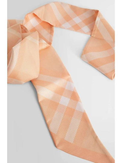 Check Skinny Silk Scarf Pink - BURBERRY - BALAAN 2