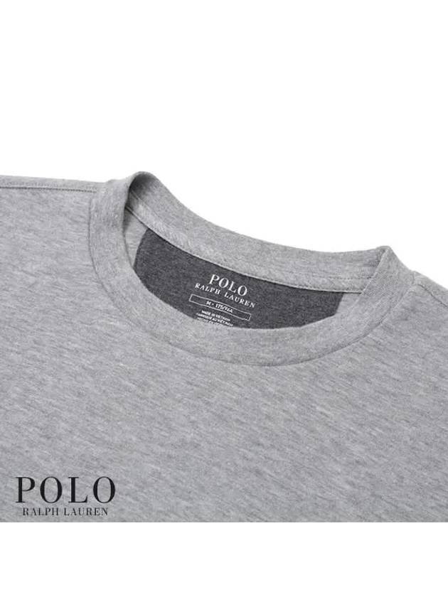 Embroidered Pony Logo Crew Neck Sweatshirt Andover Heather - POLO RALPH LAUREN - BALAAN 4